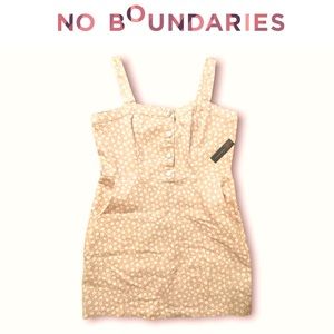 NO BOUNDARIES overalls skirt jumper romper size XL NWT